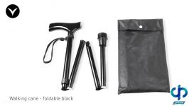 Walking cane  foldable black