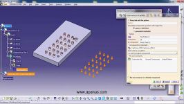 آموزش کتیا Catia  روش کار دستور Reuse Pattern در محیط مونتاژ Assembly