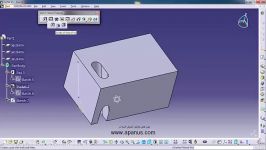 آموزش کتیا Catia  دستور ایجاد چند حفره به طور همزمان Multi Pocket در محیط پارت Part design