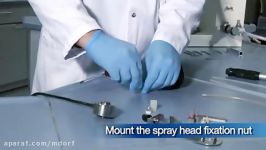 Nano Spray Dryer Spray Head Setup