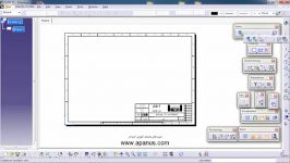 آموزش کتیا Catia  وارد کردن نمای ایزومتریک Isometric View Import در محیط نقشه کشی Drafting