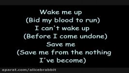 Evanescence Bring Me To Life lyrics