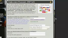 راهنمای عضویت در سایت Lfs.net