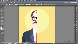 آموزش قرینه گرفتن آبجکت ایلاستریتر Adobe Illustrator Reflecting objects