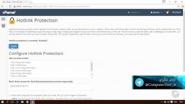 آموزش cPanel  قسمت 57 Hotlink Protection