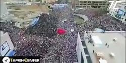 فیلم اجتماع عظیم حامیان رییسی در میدان شهدا مشهد