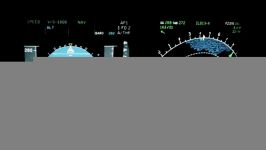 PFD and ND VIEW on APPROACH Primary Flight Display and Navigation Display