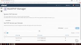 آموزش cPanel  قسمت 63 MultiPHP Manager