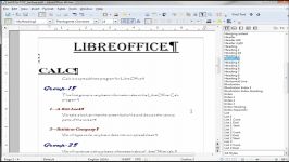 LibreOffice Writer 32 Multi Level Table of Contents