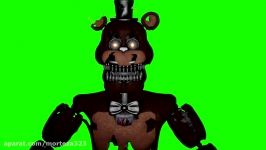 SFM FNAF 4 Nightmare Freddy Jumpscare Green Screen