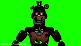 SFM FNAF 4 Nightmare Freddy Jumpscare Green Screen