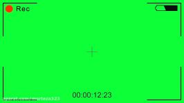 Video Camera recording  green screen effect