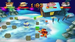 Crash Bash Walkthrough Part 34 HD 200 Warp Room 3 Snow Bash Gold Relic