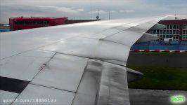 Extremely Dirty Air Canada 777 300ER Post Rainstorm Takeoff from Frankfurt Am Main