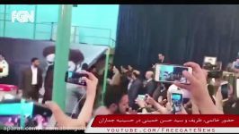 شعار درود بر خاتمی هنگام رای دادن خاتمی در حسینیه جماران