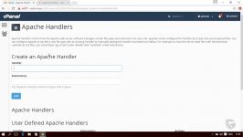 آموزش cPanel  قسمت 69 Apache Handler