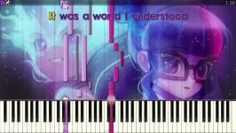 The Midnight In Me  EQG The Legend of Everfree  SOLO PIANO COVER WLYRICS  