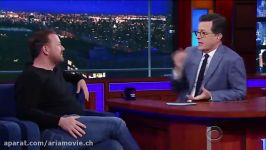 حضور Ricky Gervais در برنامه The Late Show with Steph