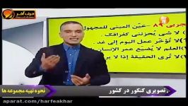 عربی کنکور موسسه حرف اخر تست های معلوم ومجهول