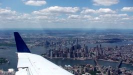 Fantastic Birds eye View of New York City Landing in LaGuardia