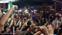 شادمانی جمعیت زیادی مردم در ساوه جشن پیروزی روحانی