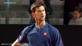 Alexander Zverev Novak Djokovic advance to final  Rome 2017 Semi Final Highlig