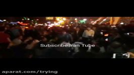 جشن پیروزی حامیان حسن روحانی در خیابان های شهر