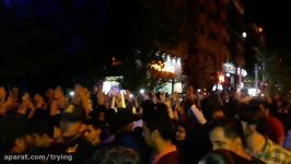 جشن پیروزی پایکوبی حامیان حسن روحانی در کرج