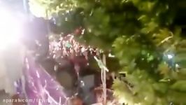 جشن پیروزی پایکوبی حامیان شجاع حسن روحانی در مشهد