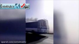 فیلم حادثه آتش سوزی در کارخانه ایران خودرو تبریز