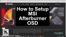 اموزش کامل مانیتورینگ MSI Afterburner در بازیها