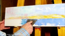 Palette Knife Painting a Seascape with Oilcolors