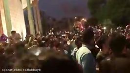 «سبز بنفش نداره جنبش ادامه داره»؛ جشن هواداران روحانی درپارک دانشجو تهران