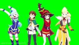 Chroma Key Party Dance KonoSuba 2 001  Green Screen