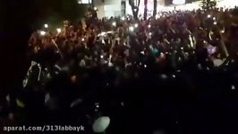 دیسکوی خیابانی در اصفهان در جشن پیروزی حسن روحانی
