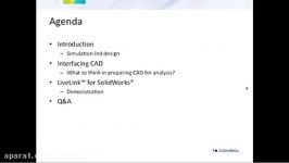Simulation Led Design Using SolidWorks and COMSOL Multiphysics Webinar