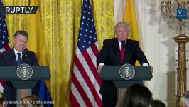 No no. Next question Trump dismisses Comey’s claim during press conference