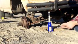 How To  Bottle Jack truck lift with jack stand by SAFE JACK