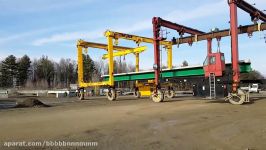 78 Ton Prefabricated Bridge Unit at The Fort Miller Co. Inc. Easton NY