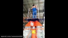 up and down operation by reomote control of telescopic cylinder lift