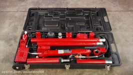 Strongway Hydraulic Portable Ram Kit  4 Ton Capacity 17 Pcs.