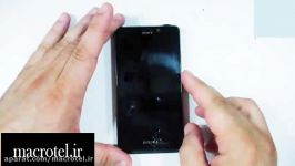 آموزش تعویض درب پشت Sony Xperia T  ماکروتل