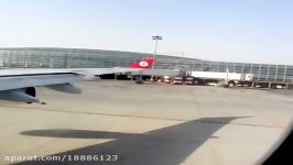 Take off from IKA Tehran Imam Khomeini International Airport by Turkish Airlines 2012 Iran
