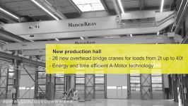 Saving time and energy when handling loads Overhead cranes with innovative motor technology