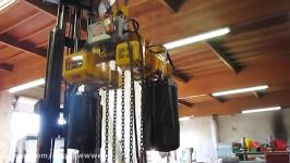 Harrington 15 Ton Electric Chain Hoist 8 ftmin 460V Dual Motor 15000 lbs 20 ft