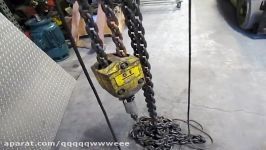 ATLAS COPCO AIR CHAIN HOIST 5 TON LLA5000 20 FOOT LIFT PNEUMATIC