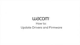 بروز رسانی نرم افزار درایور Wacom