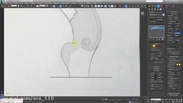 Tutorial modellazione 3D gamba intaglio  Tutorial 3D modeling wood carving