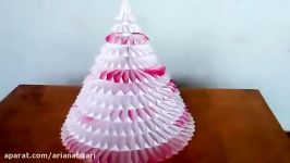 DIY Amazing Paper Rosette Christmas Tree. Handmade Origami Christmas Crafts
