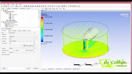 شبیه سازی انتشار در در هوا نرم افزار ANSYS CFX